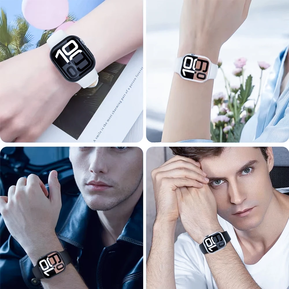 Silicone Strap Wristband for Smartwatch - Soft, Flexible, and Durable Replacement Band