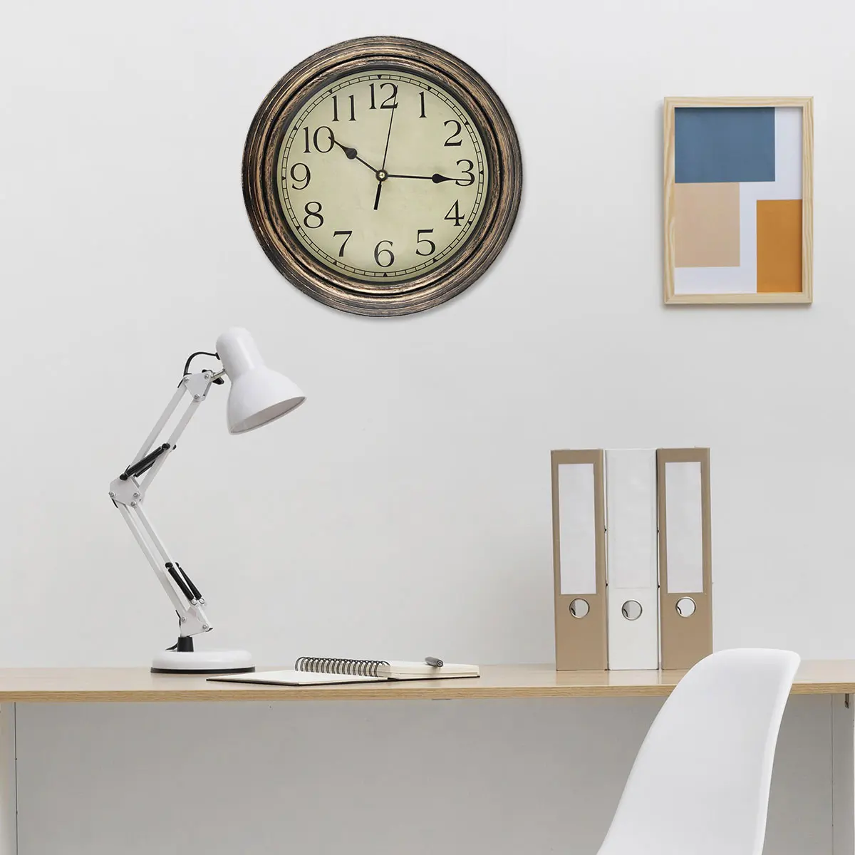 Vintage-Inspired Silent Wall Clock