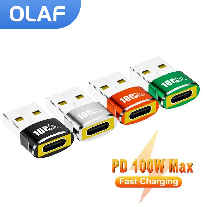 

Olaf Type C To USB 2.0 Adapter USB C Female To USB Male Converter PD100W Fast Charging OTG Connector For Macbook Samsung Xiaomi