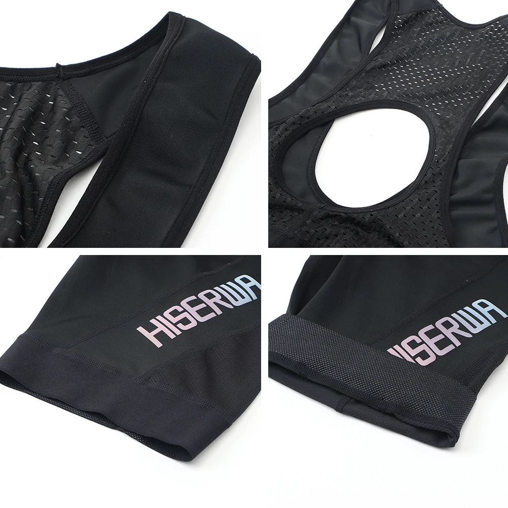 Men Cycling Bib Shorts MTB Road Bike Shorts Pro 6 Hours Cycling Pad Tights Breathable Quick-Dry Bicycle Riding