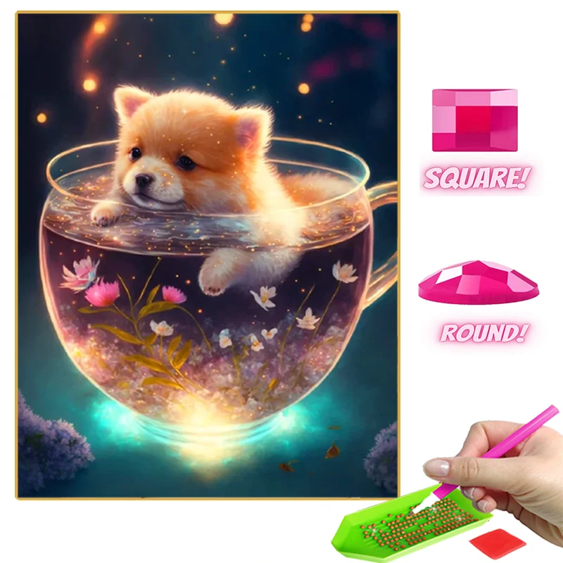 

Набор для алмазной вышивки с животными из мультфильмов, 2024