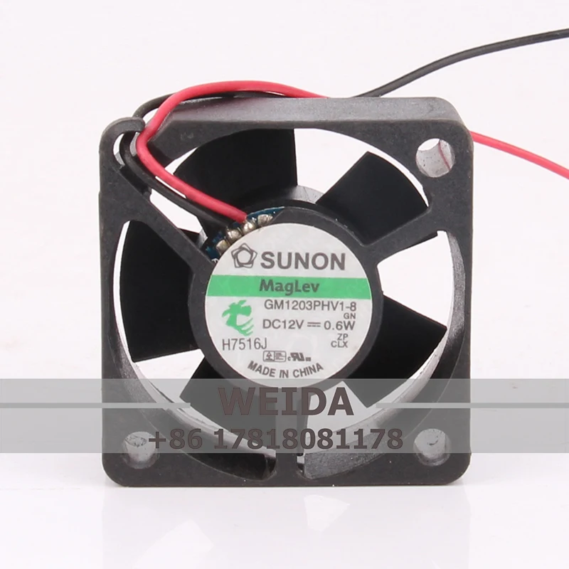 

GM1203PHV1-8 Case Cooling Fan for SUNON 24v 48v DC12V 30X30X15MM 0.6W 3CM 3015 Three wire Silent Axial Flow Centrifugal Industry