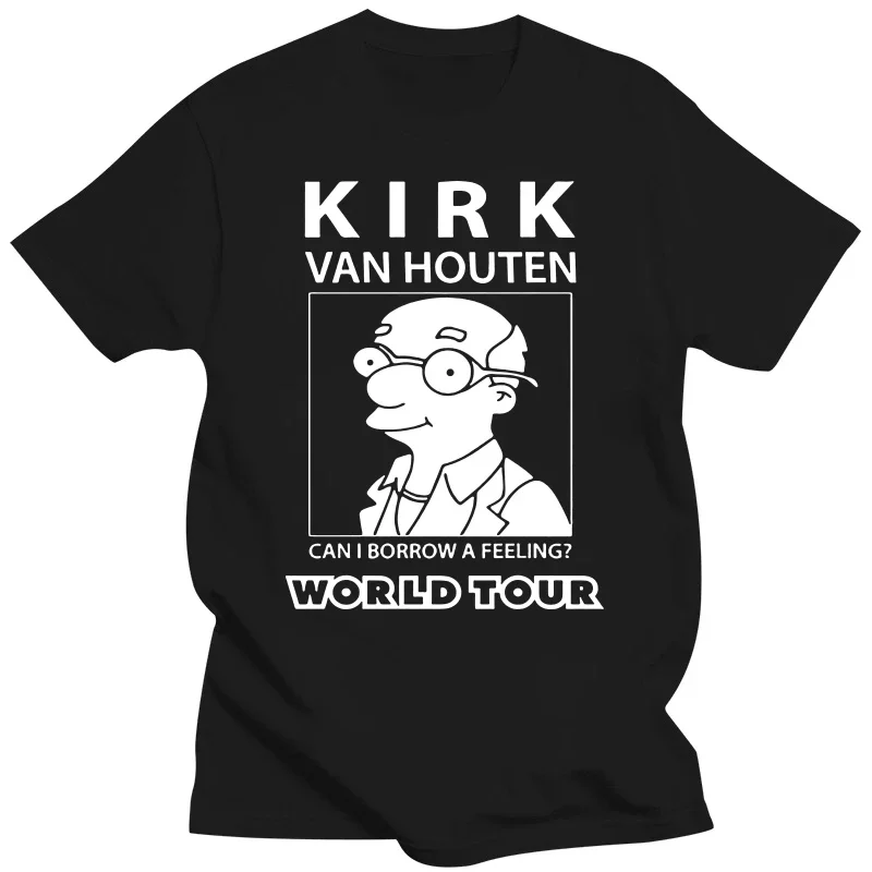 Футболка Kirk Van Houten могу ли я оплатить оверсайз футболка a Feeling World Tour графическая футболка мужская одежда Харадзюку