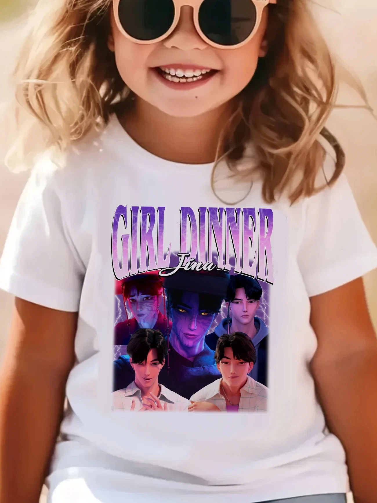 Générique T-Shirt Kpop D-Demon H-Hunters Pour Fille Garçon