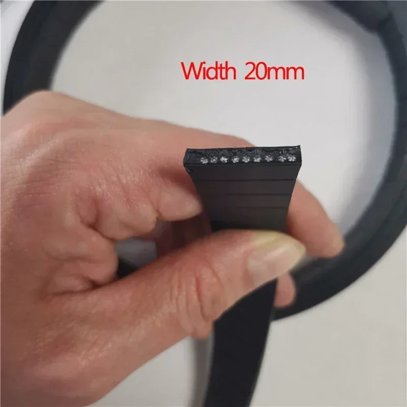 TPU Built-In Steel Wire Flat Belts For Fitness Equipment Thickness 2mm,Width 20/25/30/40mm Leg Power Machine Drive Accessories 6