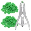 Stainless Steel Sheep Broken Tail Castration Forceps Expansion Clamp Elasticity Rubber Castration Rings Farm Animal Bloodless 1