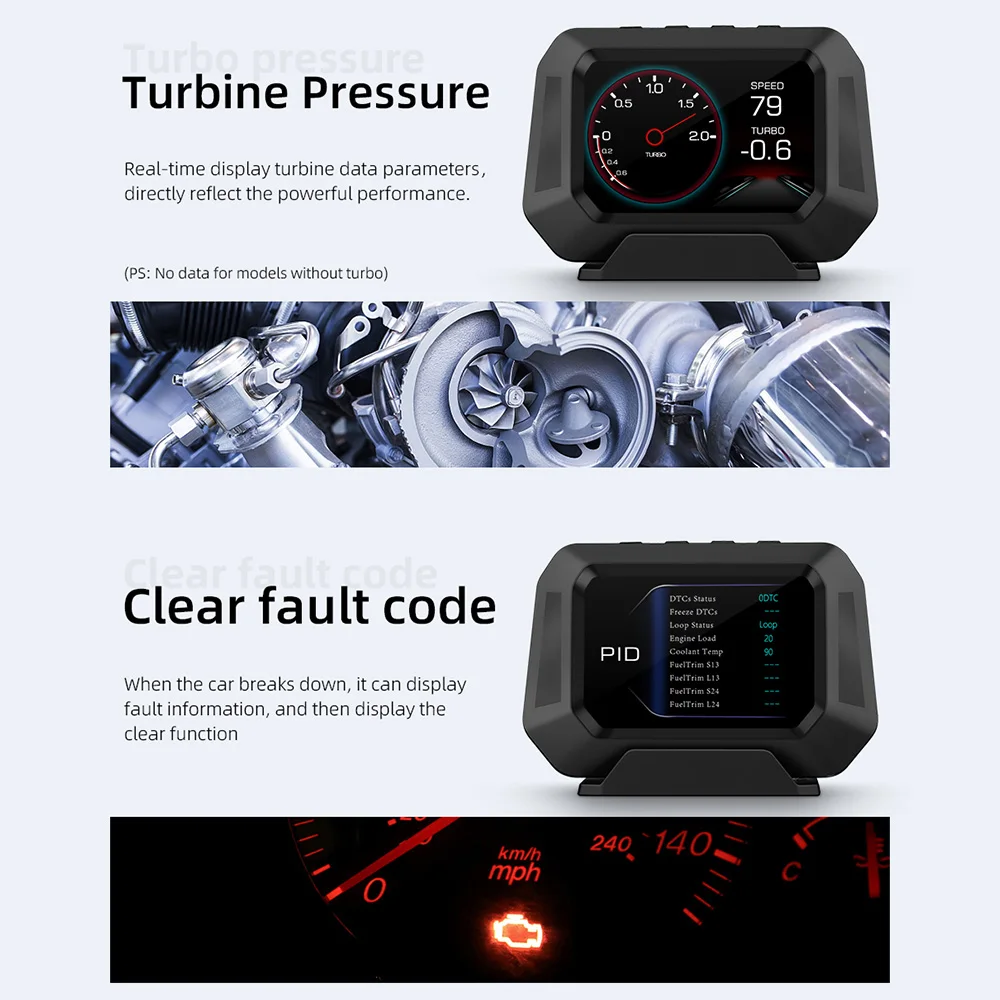 LEEPEE ǽð ε  ý ӵ, ڵ ׼, HUD P21 4x4 , ׶̼ GPS, ڵ  