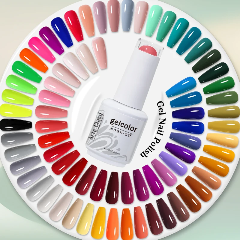 Arte Clavo 15ml Gel Nail Polish Nail Supply Wholesale Soak Off UV LED Gel Lacquer Nail Art Glitter Polish Long Lasting Gel 3