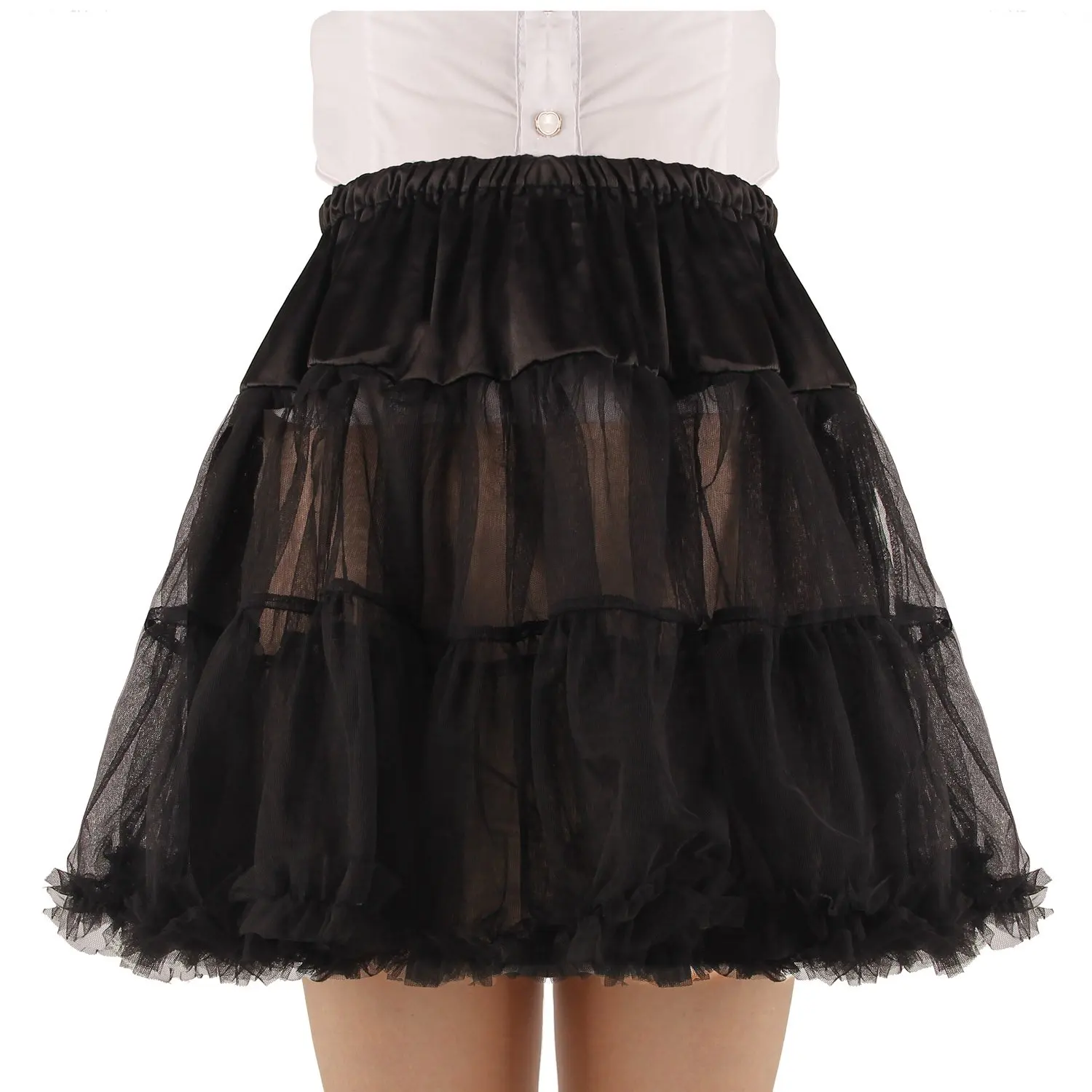 

Women's Princess Layered Puff Skirt Mini Tutu Short Petticoat