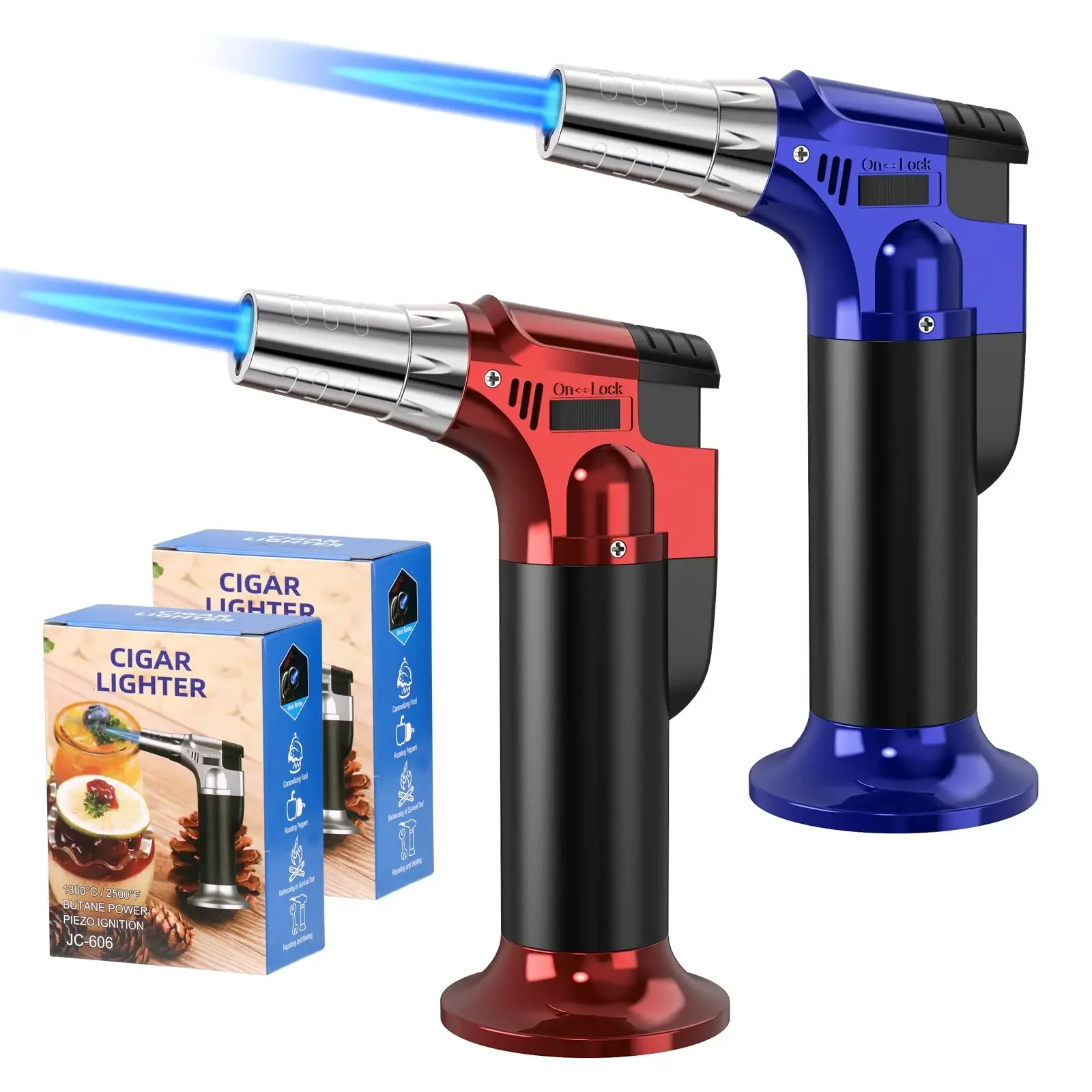 Portable Metal Flame BBQ Heating Ignition Grill Grill Kitchen Spray Gun Adjustable Cooking Butane Gas Spray Gun WindproofLighter 1