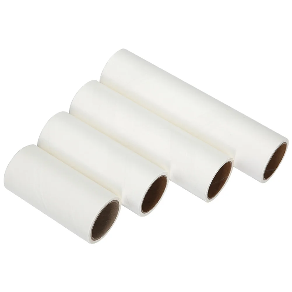 Fita de limpeza do papel pegajoso, Lint Roller Acessório, Rolos Tearable, 5 Pcs