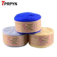 TPRPYN 1Pc 50g Mohair Silk Yarn for knitting Thin Crochet yarn Wool lana knit Yarn Acrylic Plush puffy fluff line thread 1