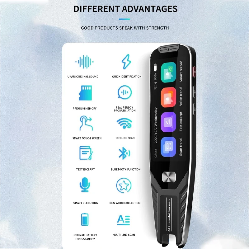 

Portable Offline Online Pen Scanner and 140 Language-Photo Translator for Dyslexia Students Easy to Use and Highly Portable