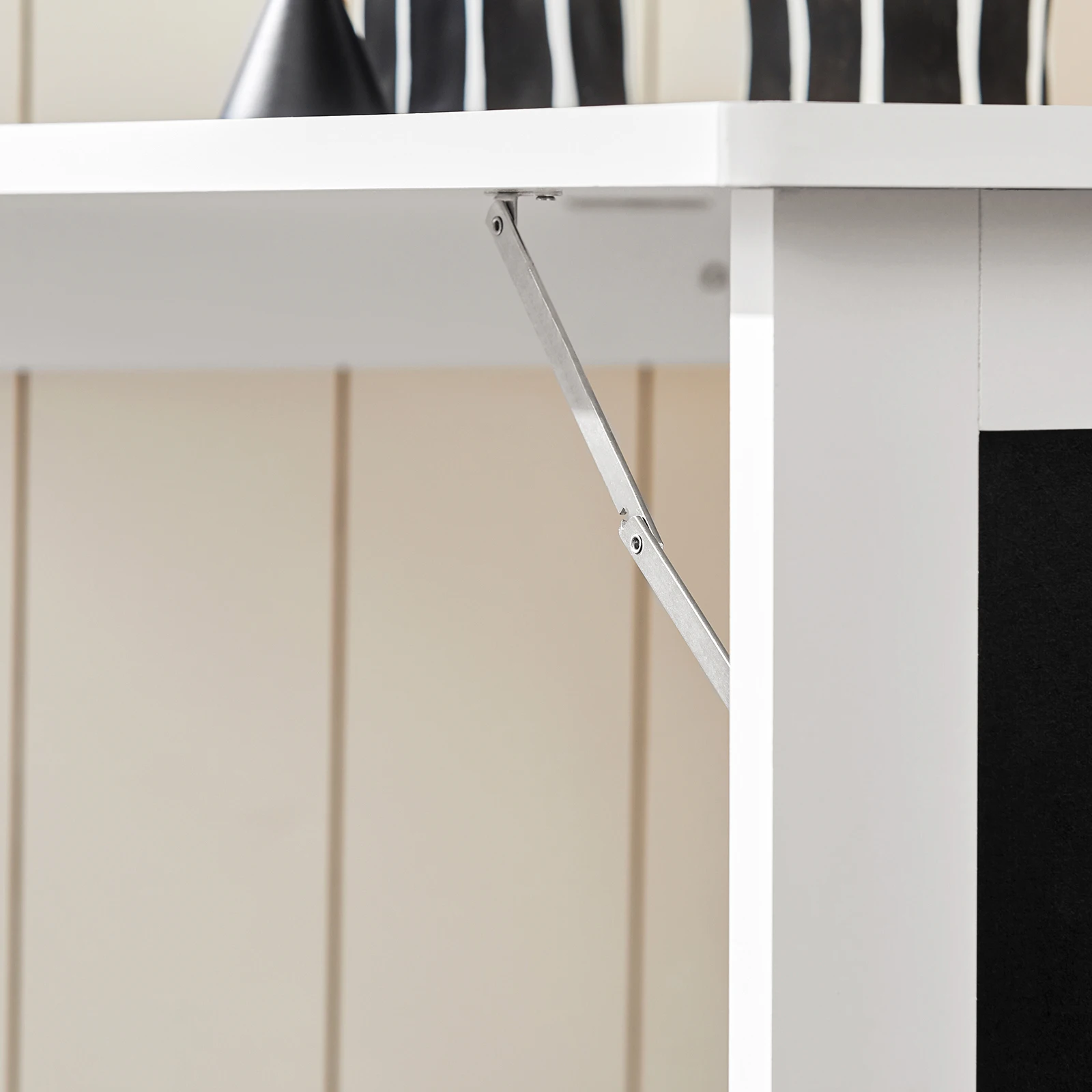 SoBuy FWT20-W Tavolo da parete Tavolo pieghevole Tavolo da pranzo Tavolo da cucina Memoboard BHT: 50x76x75 cm 6