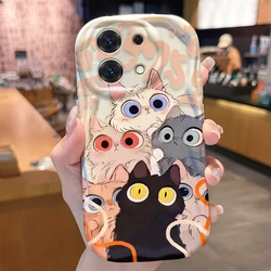 Cartoon Cat Soft TPU Phone Case - Durable and Stylish Protection for Vivo V30 Pro 5G (NYGDB - CC260417Y1)