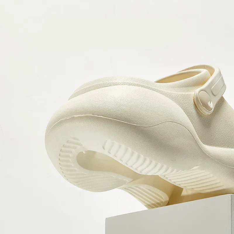 Love home hole shoes wear sandals outside in summer women's thick soled increased EVA home shoes personalized decorative beach