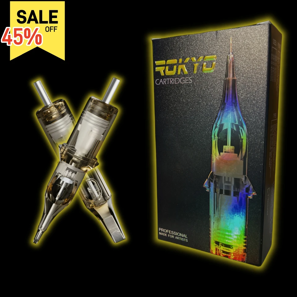 新品未開封　アートメイク　コスメティックタトゥー　カートリッジ 2025 真新しい 20 個 ROKYO タトゥー針カートリッジ PMU アートメイク