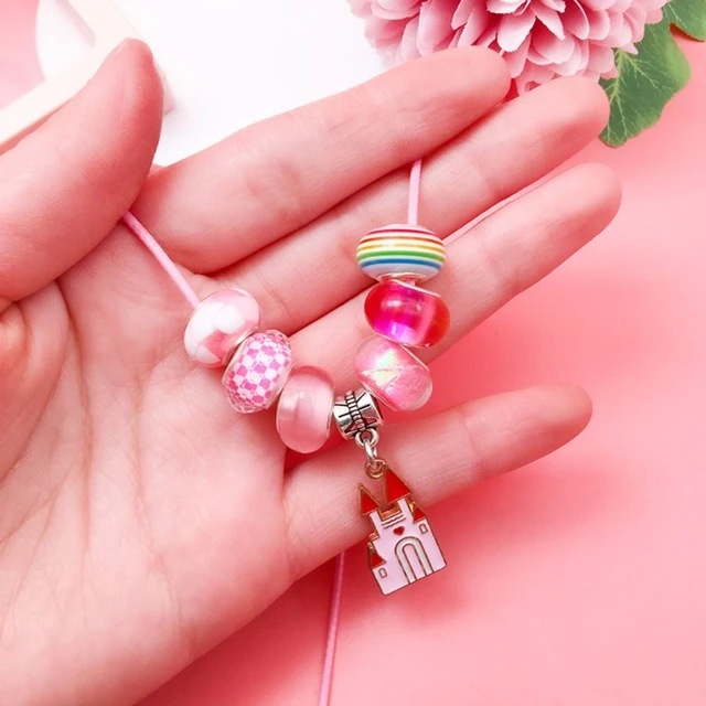 Kids Charm Bracelet Making Kit  Bracelet Making Kit Girls - Bracelets Kit  Beads - Aliexpress