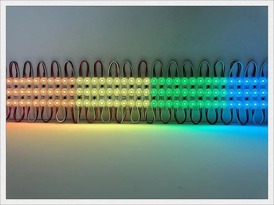 addressable Full Color Magic LED Light Module for sign advertising WS 2811 with IC WS2811 SMD 3030 DC12V 1.2W IP68 waterproof