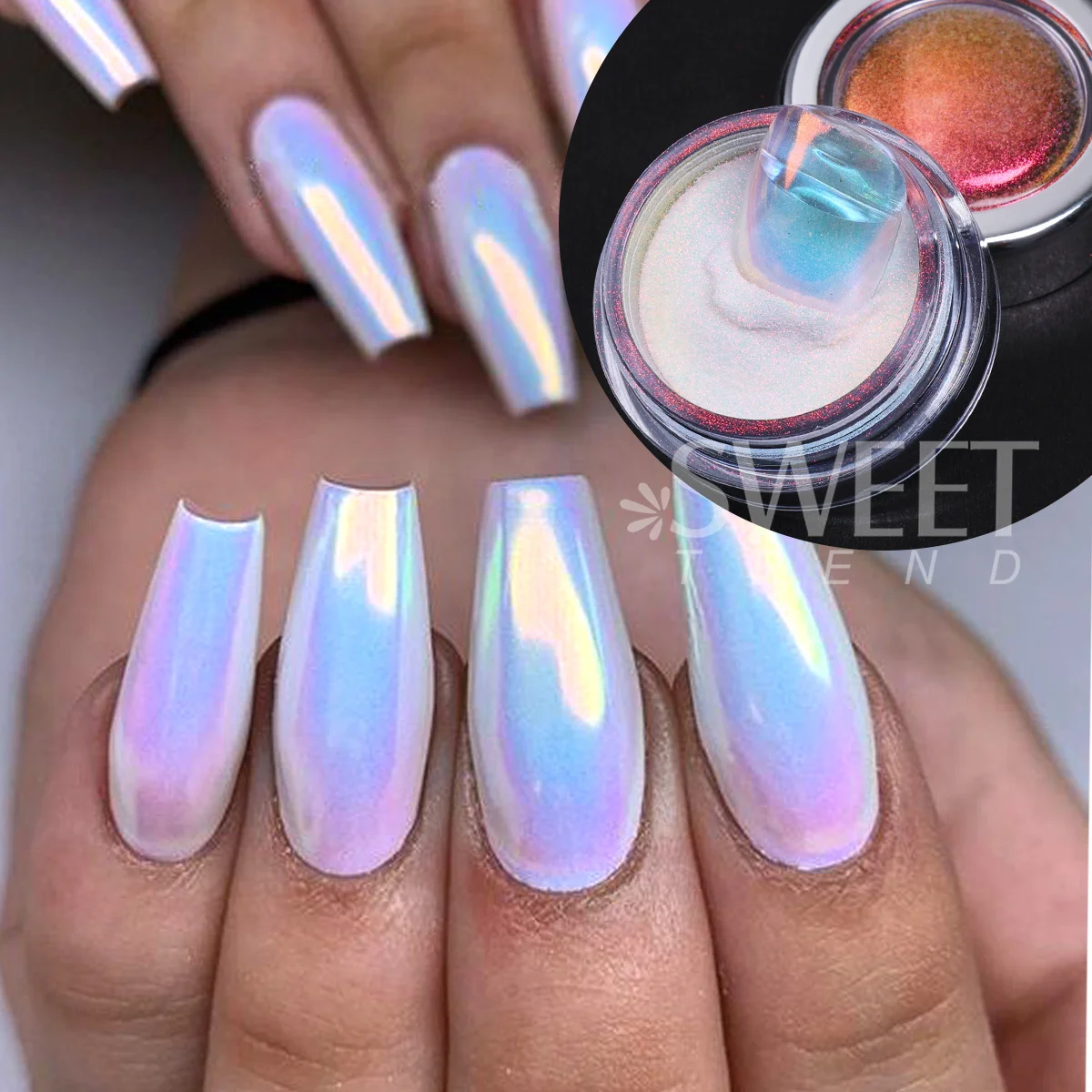 1PC Mermaid Unicorn Chrome Nail Glitter Powder Aurora Moonlight High Quality Chameleon Luxury Pigment Manicure DIY Decor Flash