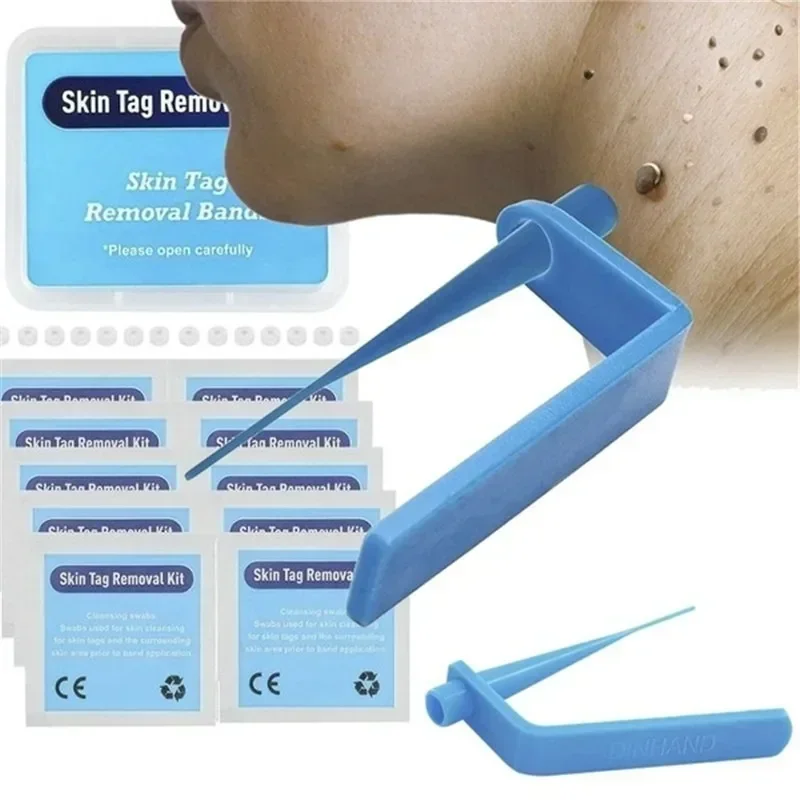 Skin Care Rubber Bands Skin Tag Remover Skin Tag Removal Kit Face Care Mole Wart Tool Skincare Green Beauty & Health 1