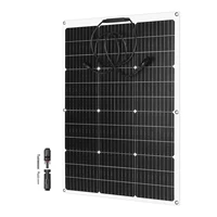 Panneaux solaires flexibles portables 80W 100W, ensemble de cellules solaires pour voiture, camping-car, système solaire domestique 6