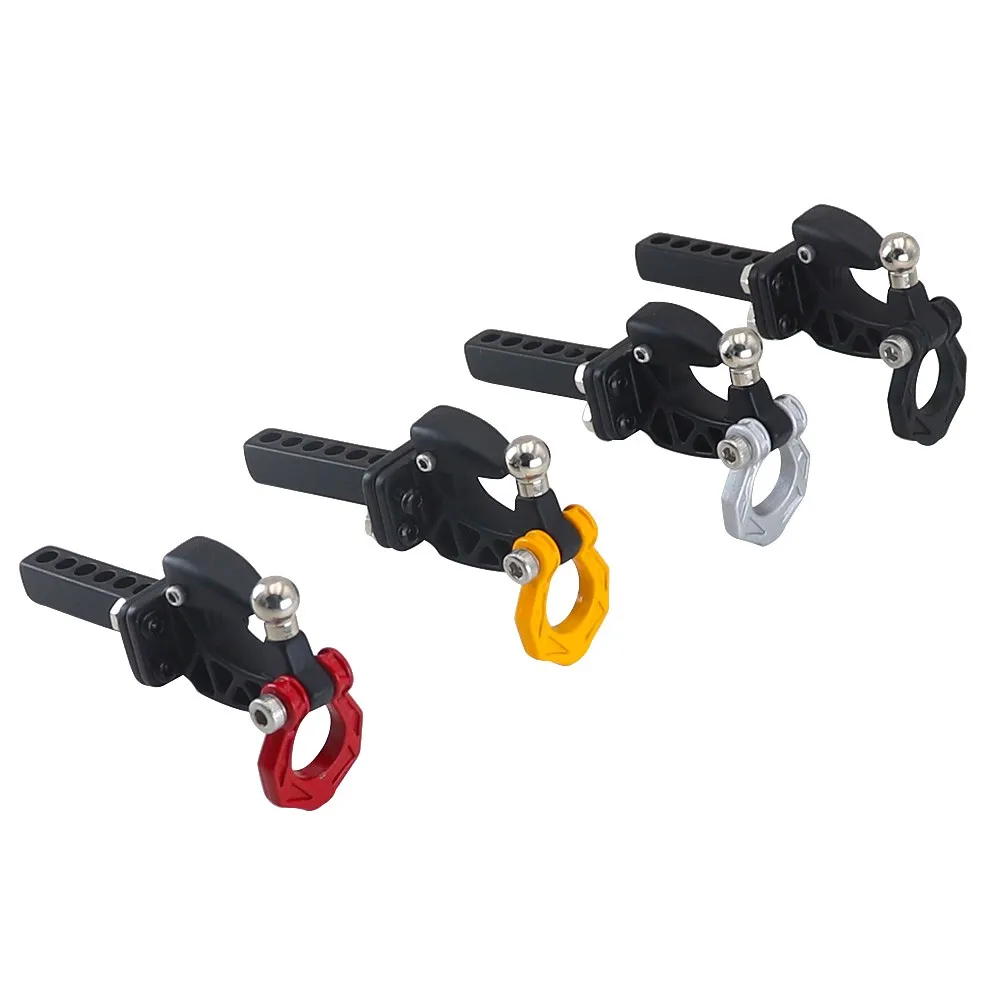 Metall Hinten Stoßstange Abschleppen Anhänger Haken Drop Hitch Empfänger Für 1/8 1/10 Rc Crawler Auto Axial Scx10 Trax/als Trx4 Rgt Yikong Redcat