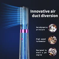Multifunction Hair Dryer 5 in 1 Hot Air Comb Automatic Curling Rod Straight Hair Comb Hair Dryer Salon Style Tool Fast Dry 2