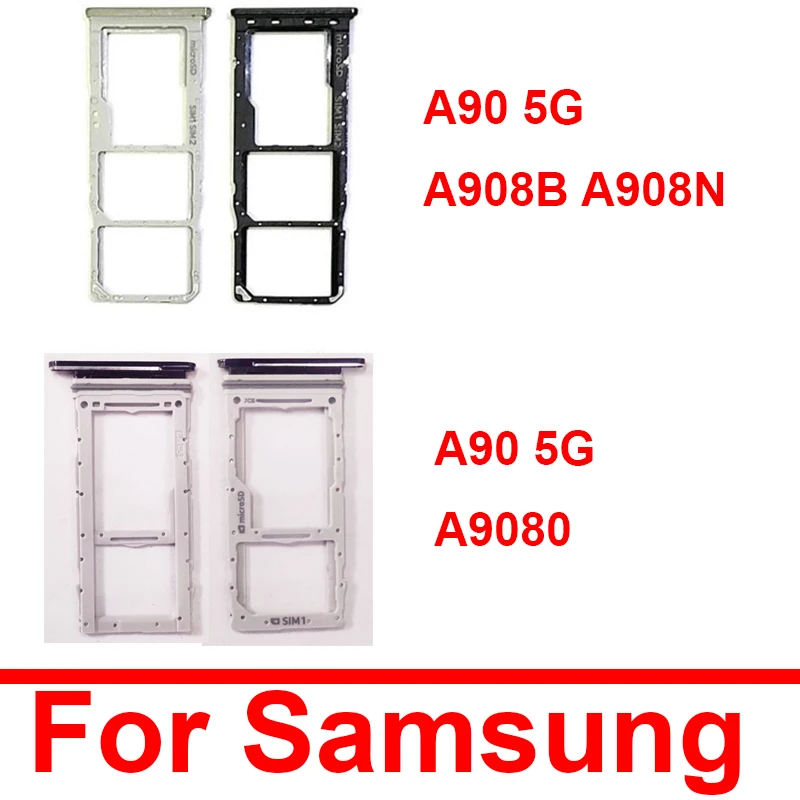 

SIM Card Tray For Samsung A90 5G A908B A908N A9080 Sim Card Slot Tray Holder Adapter Replacement Parts