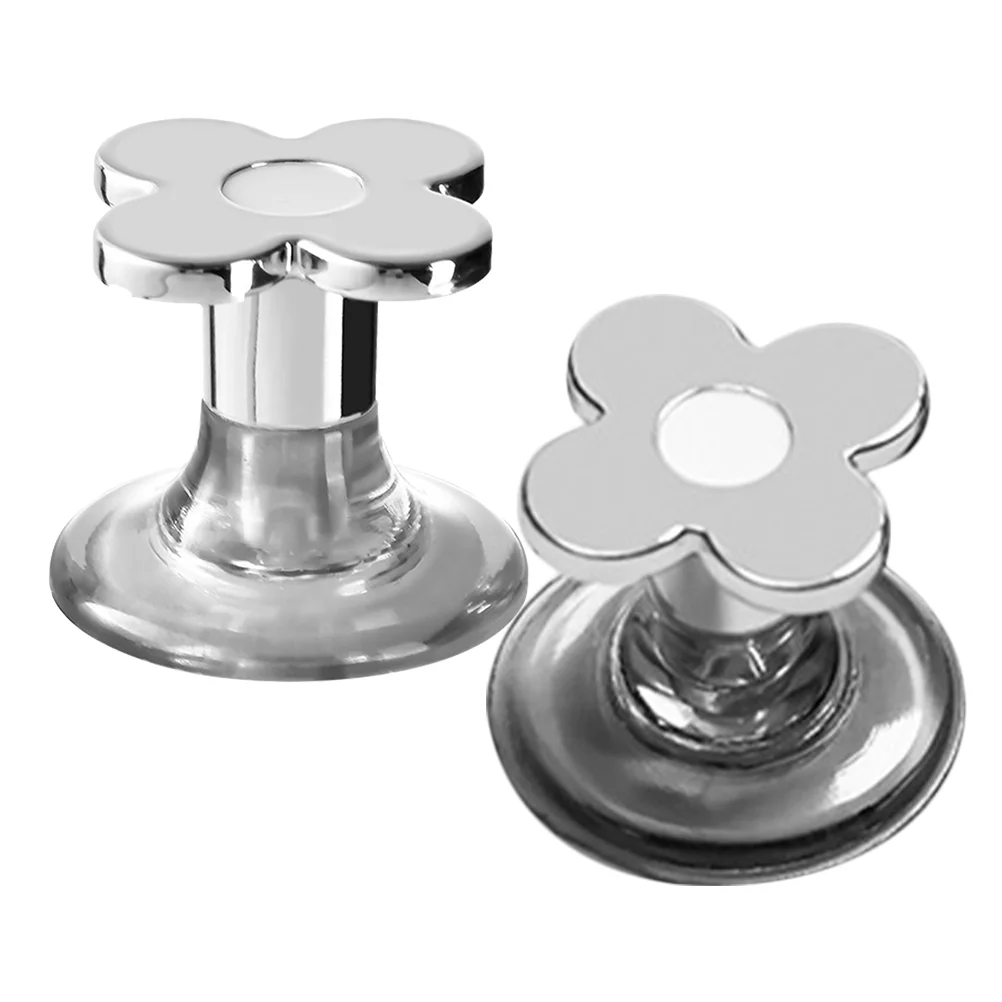 

2 Pcs Toilet Button Handle for Manicure Flushing Kitchen Cabinet Handles Decorative Plastic Home Tank Knobs