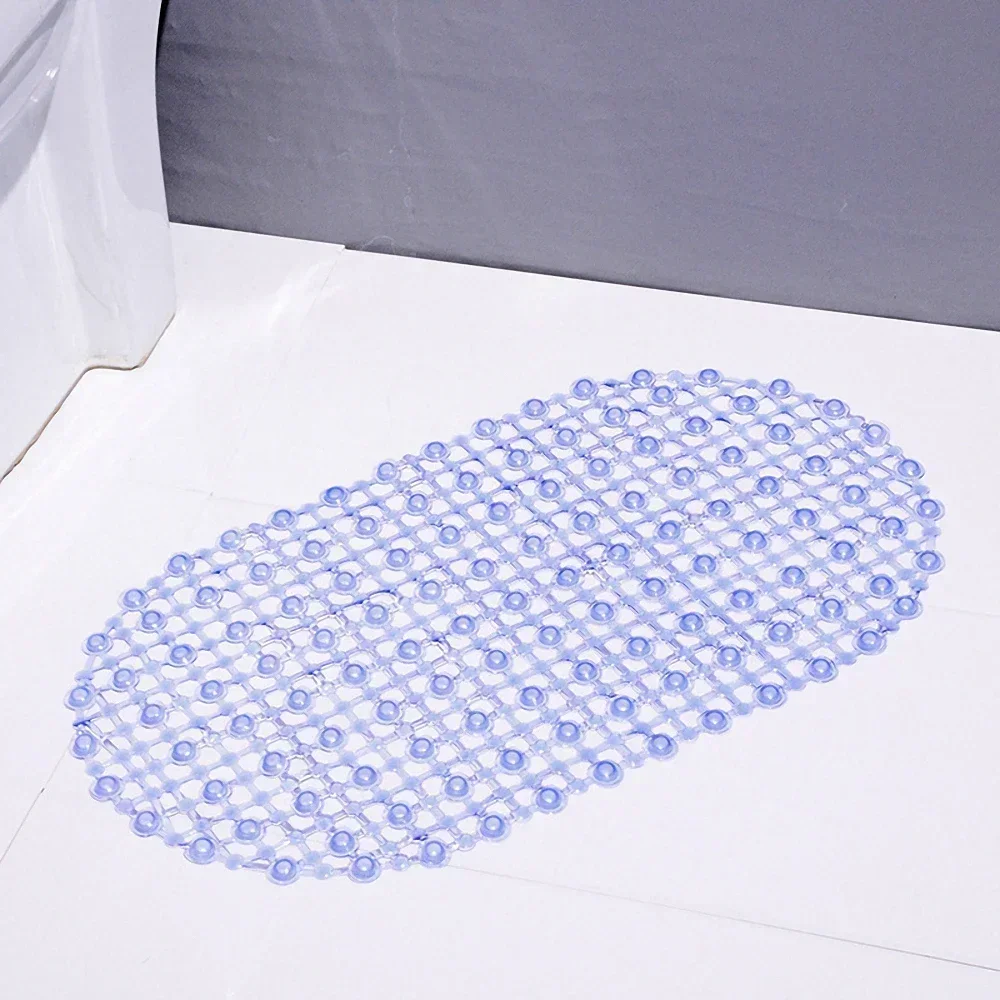 PVC Anti-Slip Shower Mat with Suction Cups - Soft Massage Bathroom Accessory