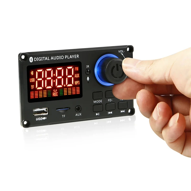   DIY MP3 ڴ  Ʈ ŰƮ,  5.0, ڵ MP3 ÷̾, USB FM AUX ȭ   , DC 8-24V, 50W