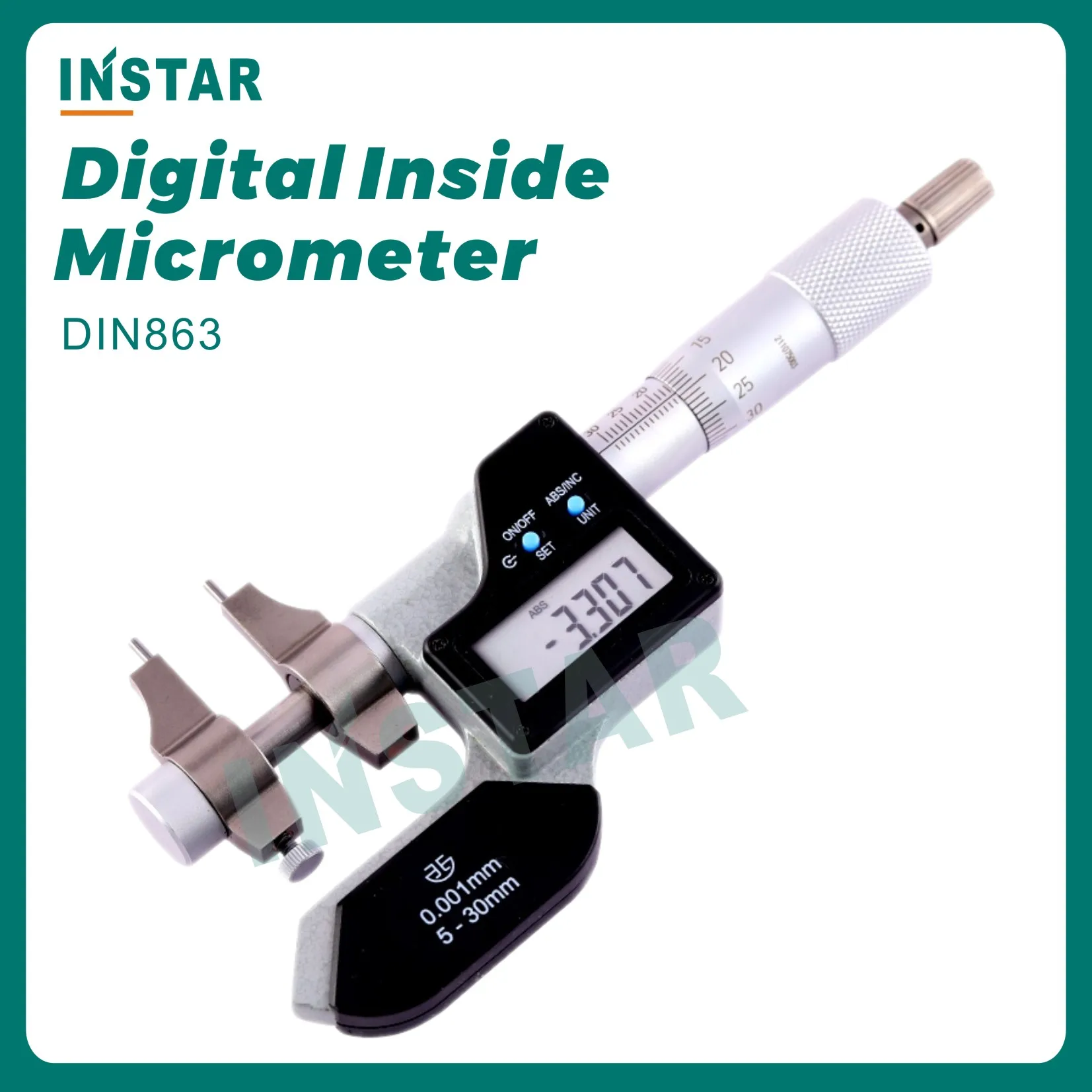 Digital Inside Micrometer 5-30mm 25-50mm Industrial Quality Internal Micrometer  50-75mm 75-10mm 0.001mm Electronic Measuring