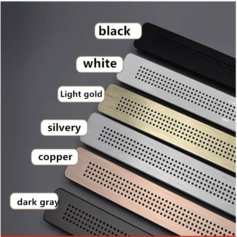Aluminum alloy breathable mesh rectangular flat ventilation air vent cabinet wardrobe shoe cabinet decorative air vent grille air vent grille,ventilation grille,air vent cover