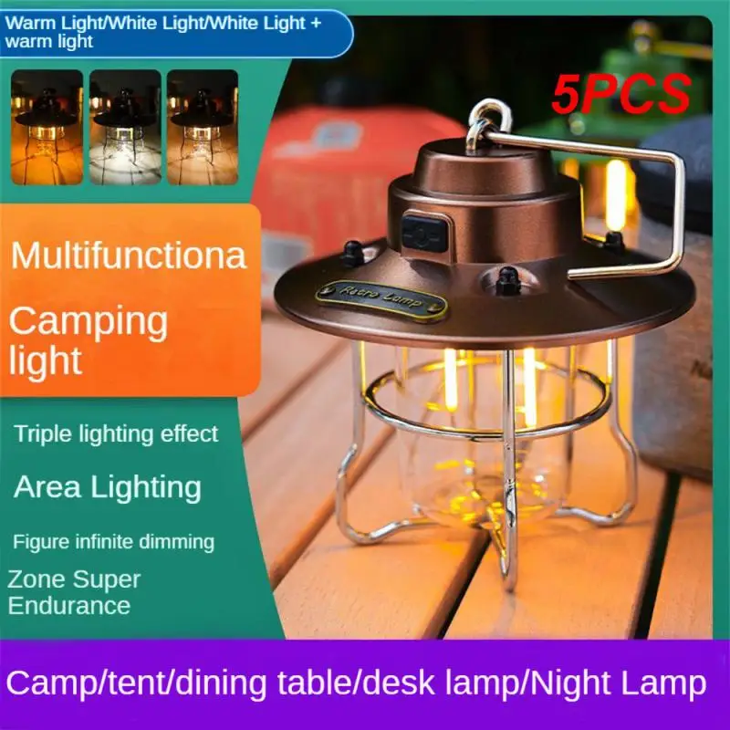 

5PCS Camping Lamp Waterproof Tent Lamp Portable Camp Light Camping Equipment Outdoor Lighting Multifunctional