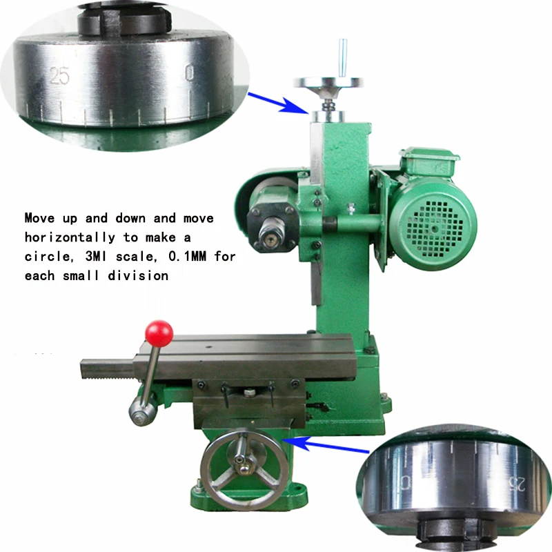 

New Small Horizontal Milling Machine XM1518C Micro Table Saw Blade Light Scale Engraving Machine Milling Machine