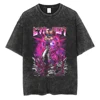 Hot Anime Hunter × Hunter GON FREECSS Print Tshirt Men Women Oversized T-shirts Manga T Shirt Harajuku Male Washed Cotton Tshirt 4