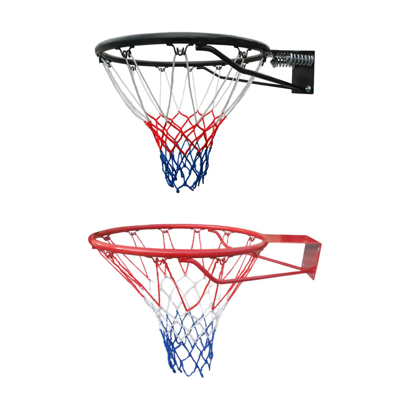 

Баскетбольный обод 45 см, сверхпрочная универсальная стальная рама, настенный баскетбольный ободок с сеткой для игры в помещении и на улице, подвесной ободок