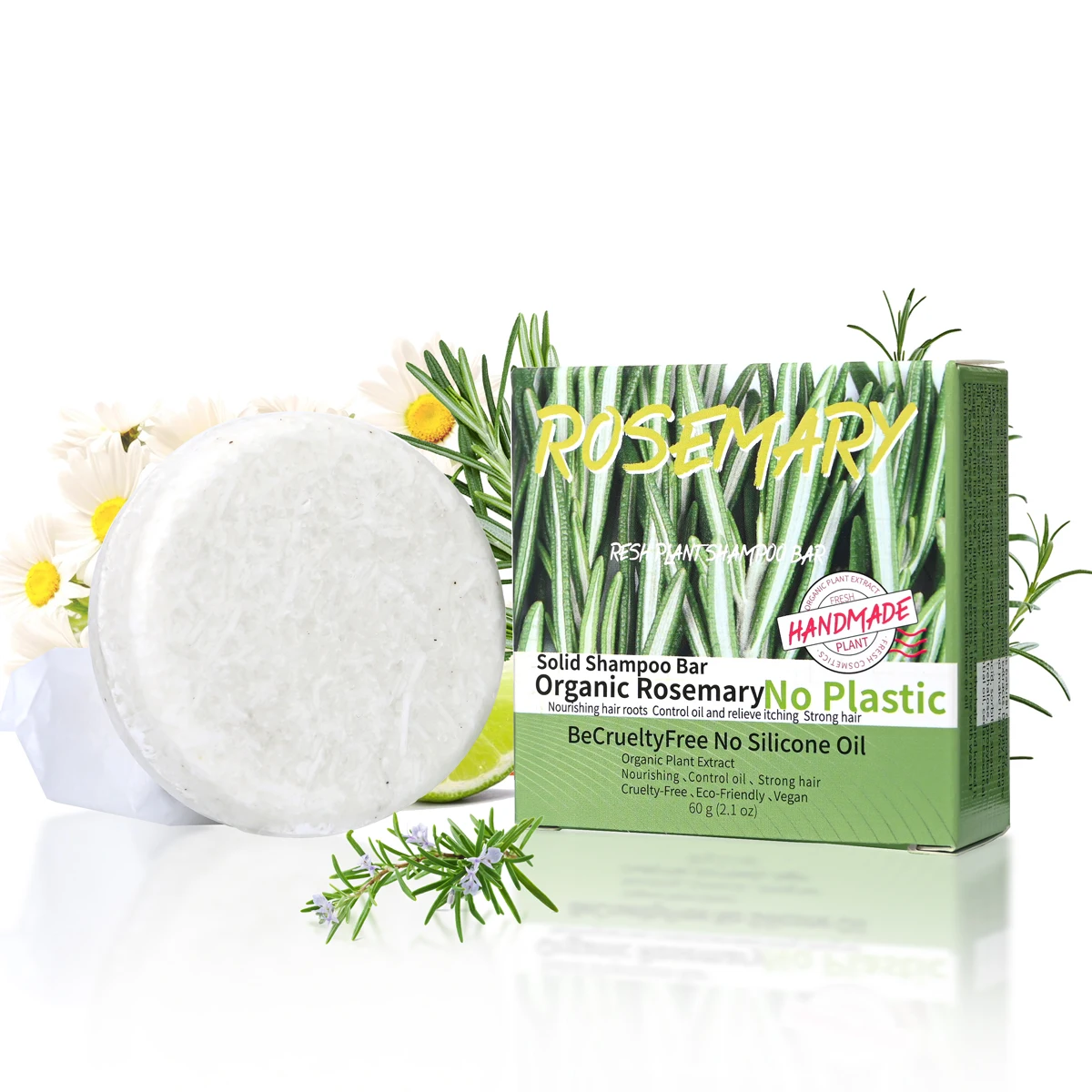 60g Natural fragrance rosemary shampoo soap, handmade soap oil control and dandruff removal soap for both men and women 1 60g Natural fragrance rosemary shampoo soap, handmade soap oil control and dandruff removal soap for both men and women 1