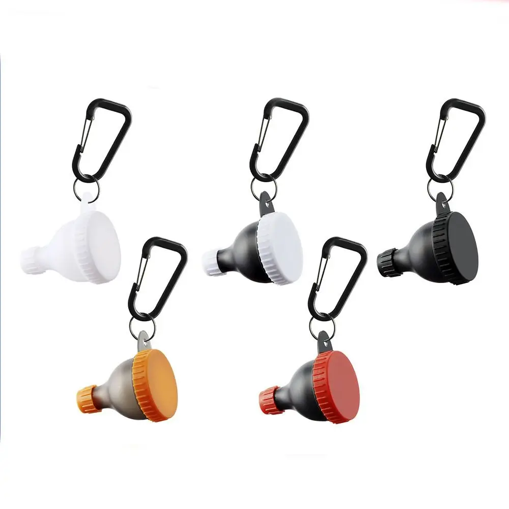 15g/50ml Protein Powder Bottle with Carabiner Reinforced Cap Medicine Box with Keychain Health Funnel Protein Powder Container