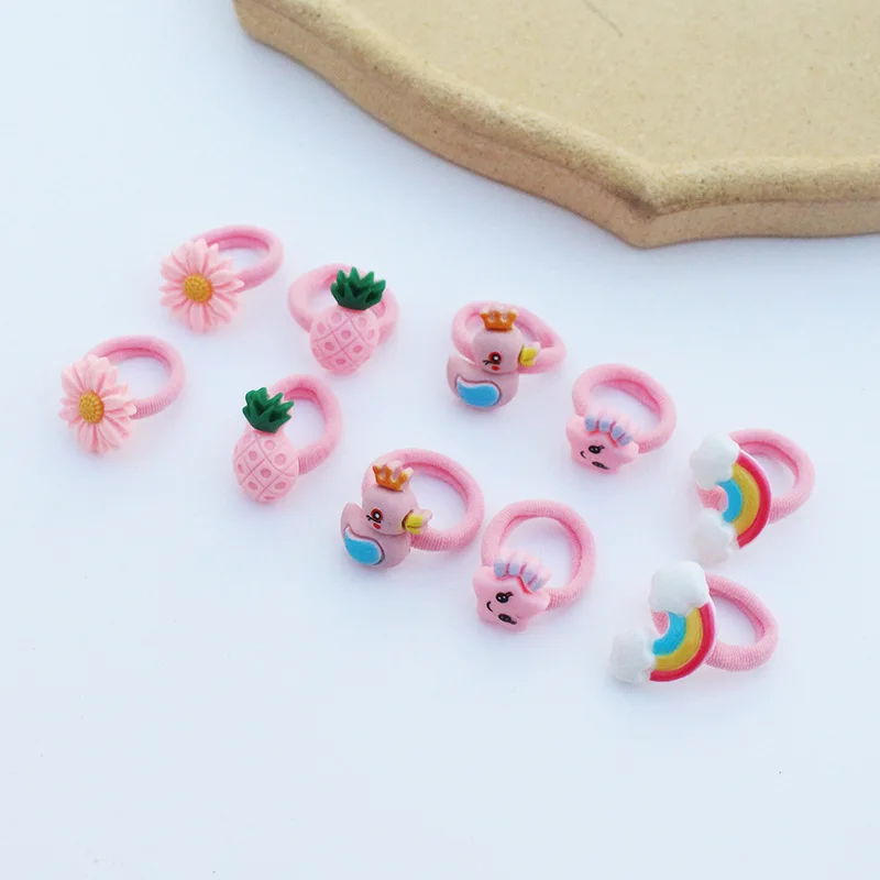 10 Pezzi Accessori Per Capelli Per Ragazze Elastique Cheveux Fille Kids Lacos De Cabelo Infantil New Ties Fascia Fille Elastico Coreano