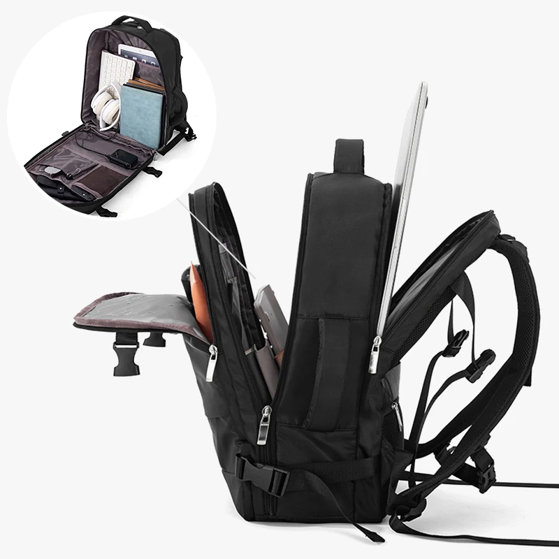 Travel Bag Men's Outdoor Mountaineering Backpack Super Large Capacity Travel Backpack with Shoe Compartment Luggage Bag