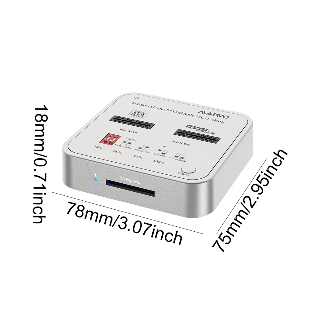 USB C SSD   Ŭ, SD ͽ ī ̽   Ŭ, M.2 SATA/NVMe ŷ ̼, 10Gbps