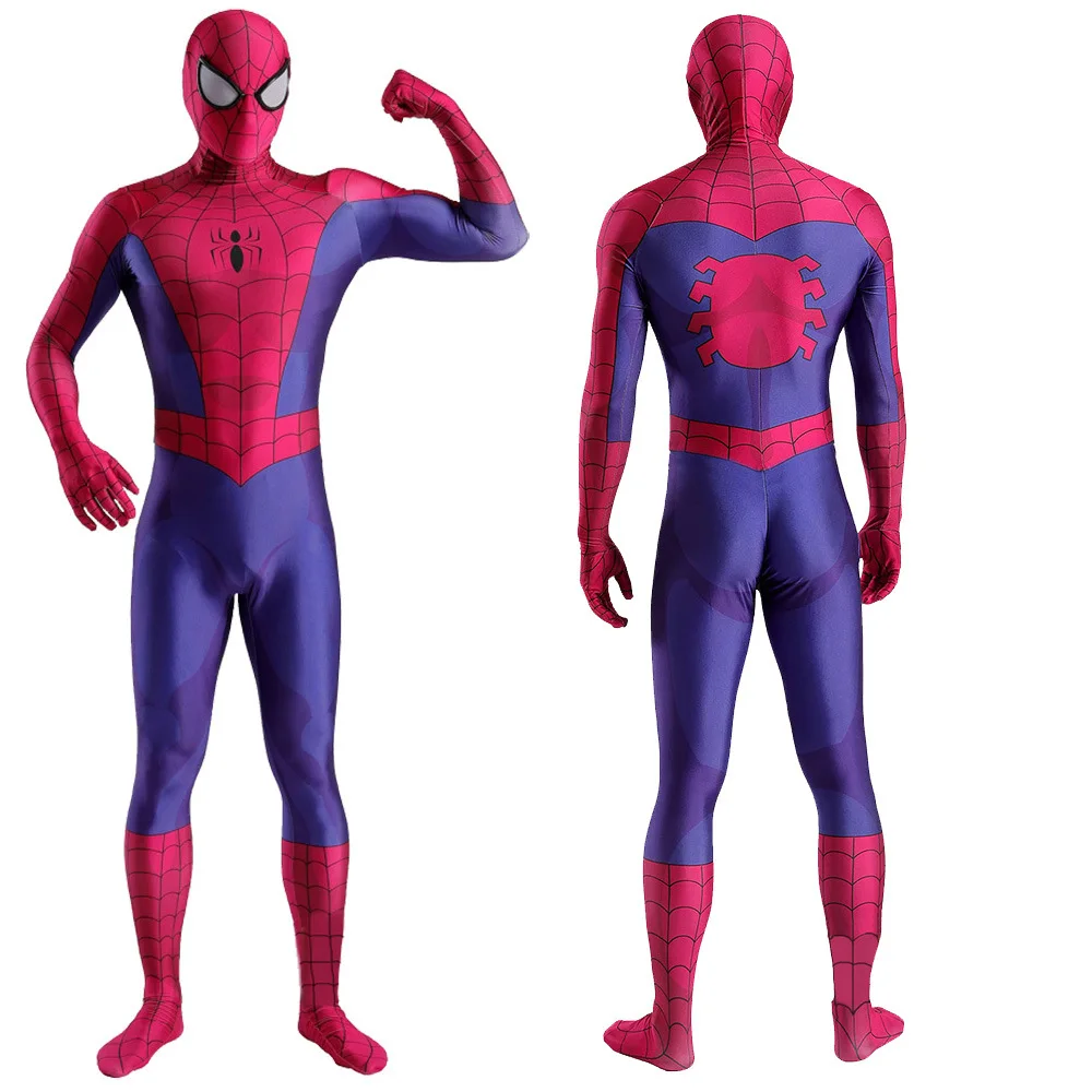 Anime1994 Costume Spiderman Cosplay Classico Spiderman Spandex Costume Supereroe Zentai Abiti Costume Di Halloween Per Bambini Adulti