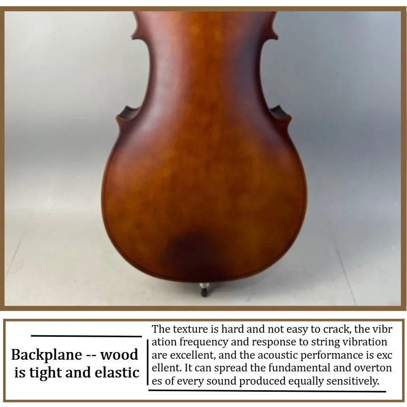 Matte Basswood Student Cello 6