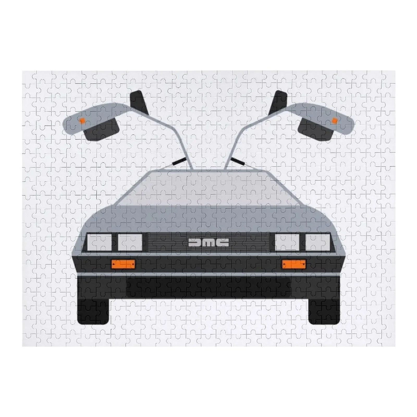 Delorean Back to the future Jigsaw Puzzle Scale Motors Customized Photo Customizable Gift Puzzle ost back to the future the musical 2lp