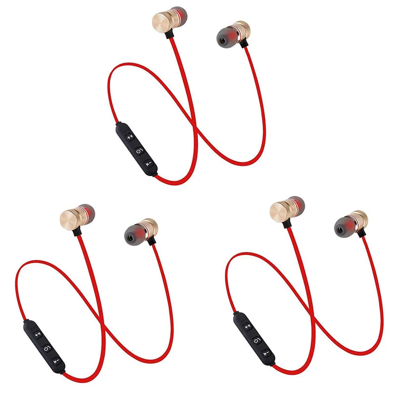 Wireless Bluetooth Headphones Magnetic Neckband Sport Earbuds_voghion.com