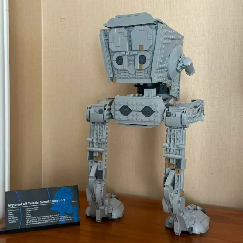 75417 디즈니 AT-ST 워커 브릭스 빌딩 블록 호환 가능 1513pcs 우주 전쟁 영화 Ucs 모델 어린이를위한 생일 선물 소년 장난감