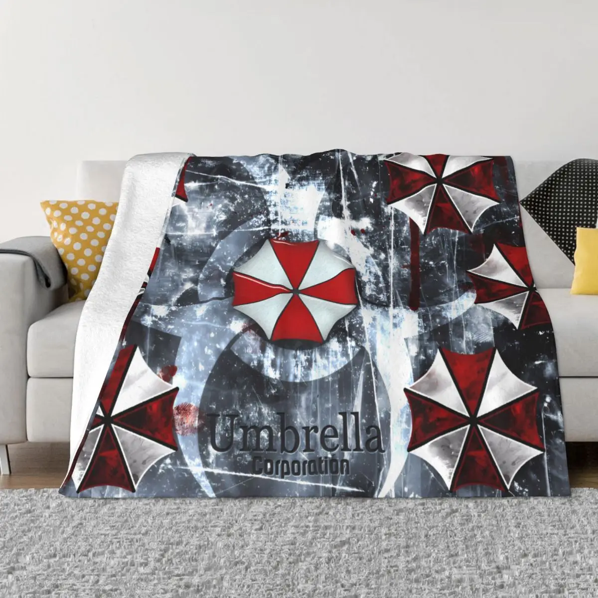 Ridimensionato Evil Zombie Game Harajuku Style 1241 Una Coperta In Micro Pile Ultra-Morbida