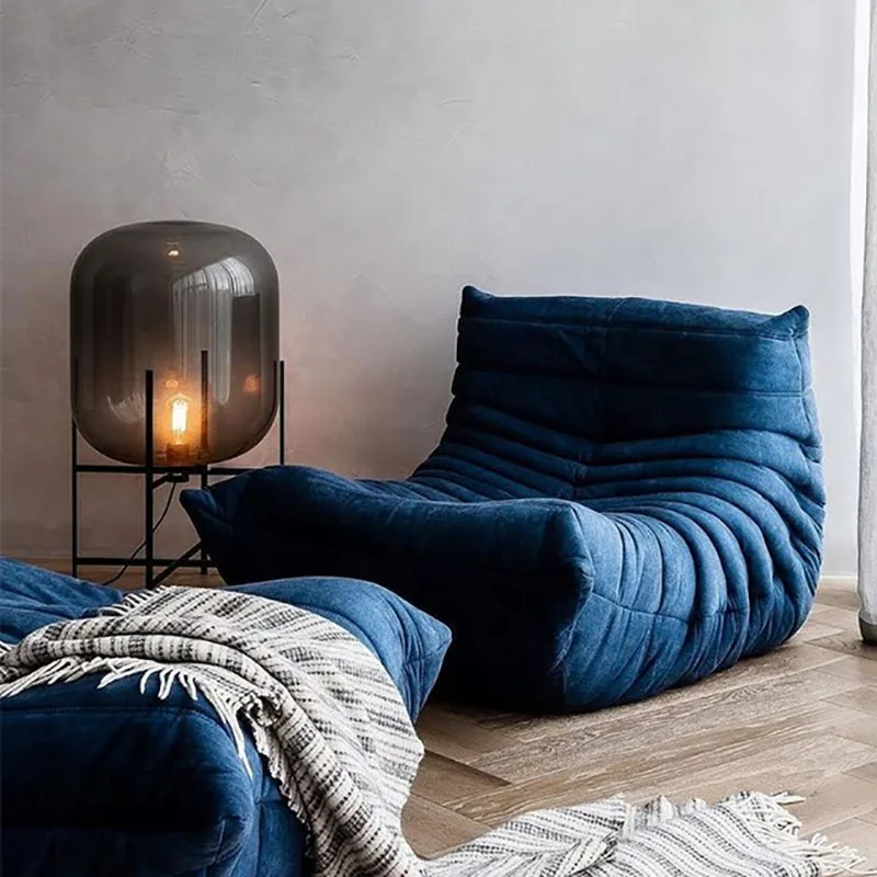 Single Seat Foam Armless Couch Chair Lazy Floor Sofa Fireside Bean Bag Chair Sofa Lounger single chair For Living Room Bedroom Fireside